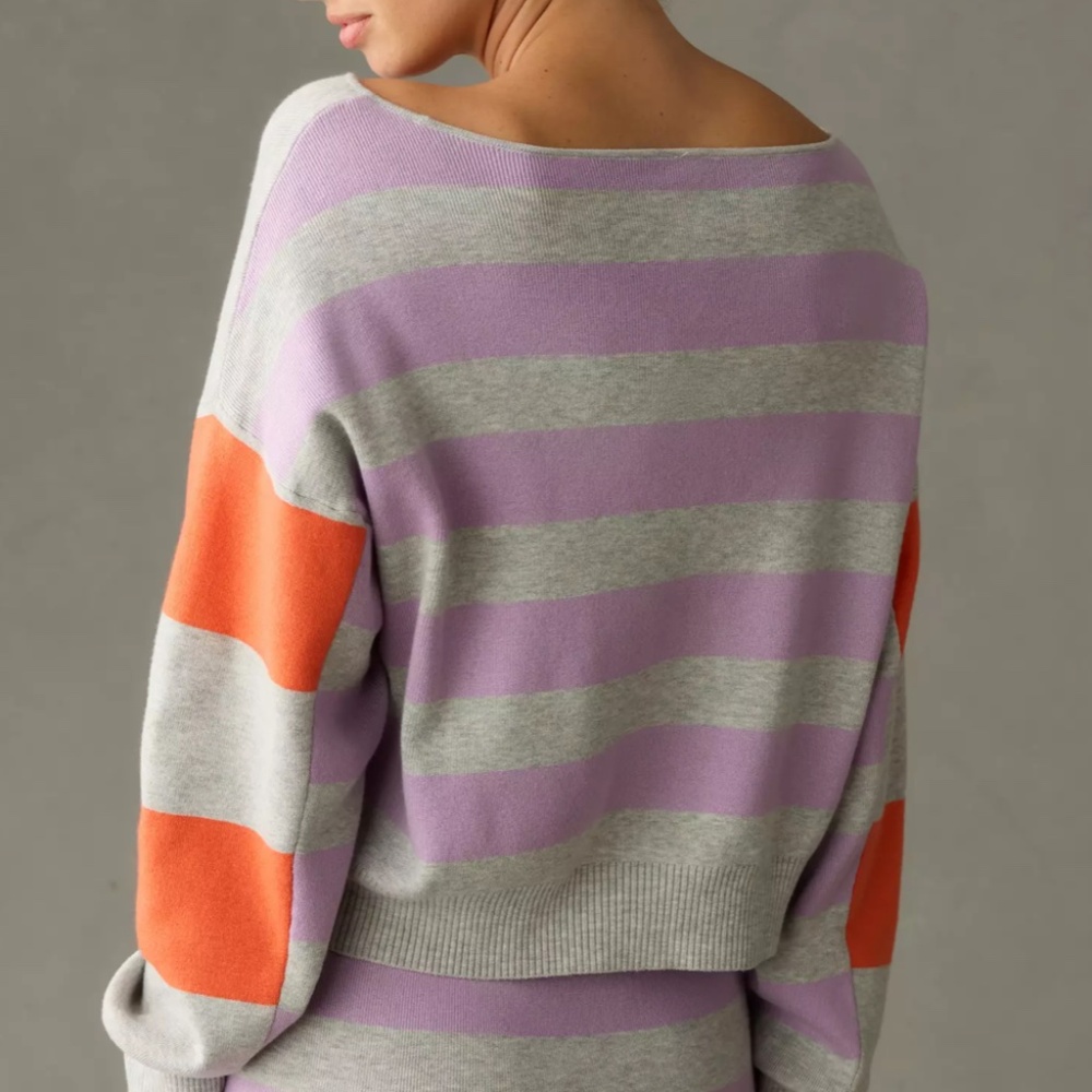 Daily Practice * Anthropologie * Glen Striped Sweater * Size S * Like New! - Picture 3 of 11